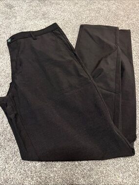 Linksoul Men's Black Dress Pants - Tailored Flat Front